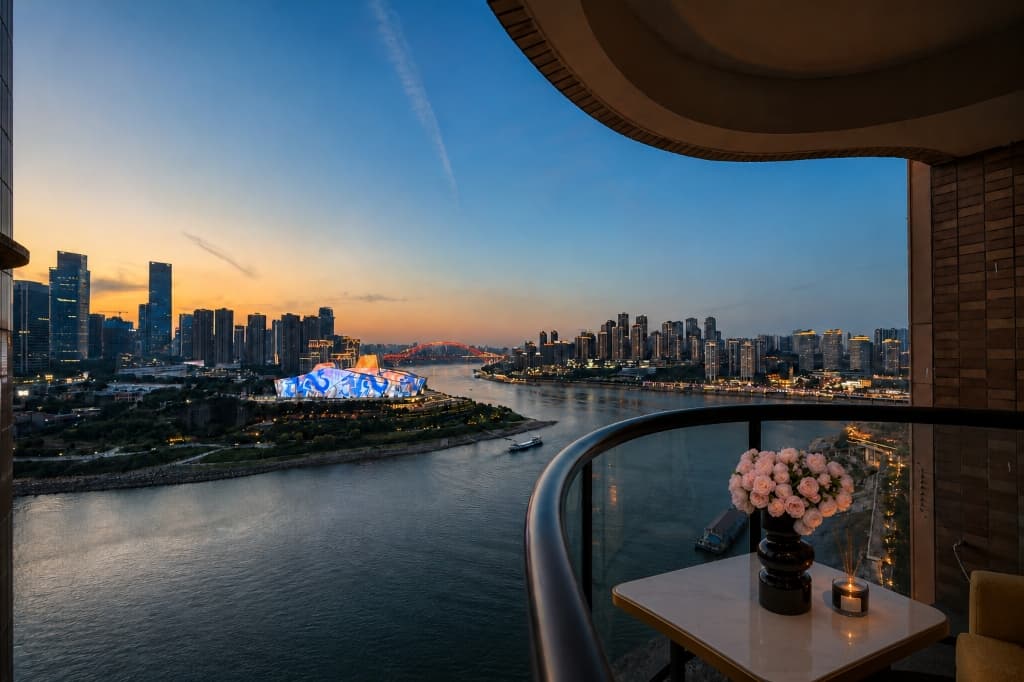 River View King Suite with Private Balcony